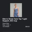 Lululemon ebb to street tank Photo 4