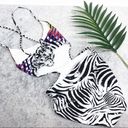 PilyQ  African Rays Embroidered Zebra One Piece Photo 6