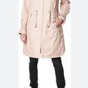 Cole Haan  Women's Light Pink Hooded Anoack Midi Rain Coat M NWOT Photo 0