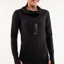 Lululemon  Stay On Course Pullover Black Hoodie. Size 4. Pockets & Ponytail hole Photo 0