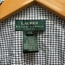 Ralph Lauren Lauren  Ginngham Plaid Wrap Shirt Small Photo 4