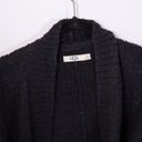 Ugg Women's Fremont Open Front Circle Stretch Knit Fuzzy Cardigan Sweater Black Photo 1