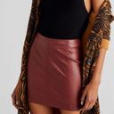 Free People Modern Femme Skirt Red Maroon Photo 3