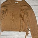 Peach Love California Peach Love Distressed Women’s Sweater Photo 0