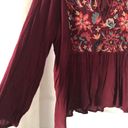 American Eagle outfitters cotton blended embroidery babydoll blouse top, size L Photo 4