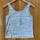 LNA Henley Knit Sleeveless Tank Marled Gray Small Photo 1