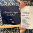 American Eagle  Wool Blend Single Button Blazer Jacket Coat Grey Gray size Medium Photo 4