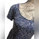 Divided  BLUE & WHITE PAISLEY MINI- DRESS - EUC - SZ 2 Photo 1