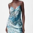 ZARA Satin Effect Print Mini Dress Photo 0