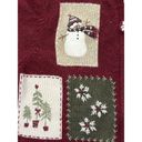 Croft & Barrow  Full Zip  Cardigan Christmas sweater M Snowman Wool Angora blend Photo 4