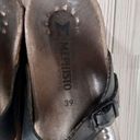 Buckle Black Mephisto Helen toe leather strap Sandals   women's 9 Photo 3