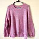 Old Navy  | Pink Oversized Crewneck Knit Sweater Sz L Photo 0