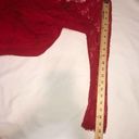 Juicy Couture  Delicate Lace Sheer Layered Party Dress Lipstick Red Size 2 Photo 7