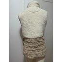 Abercrombie & Fitch  Size Small Soft A&F Ivory Cream Sherpa Quilted Zip Up Vest Photo 8