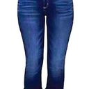 Dear John  Playback Cuffed Cropped Straight Leg Dark Wash Raw Hem Jeans Size 25 Photo 0