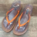 DKNY  Madi Orange Flip Flops Size 8 NWOB Photo 1