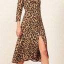 Reformation  Alma Button Front Leopard Print Midi Dress-0 Photo 0