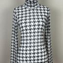 White House | Black Market  Top‎ Womens XXS Houndstooth Turtleneck Mesh Long Sleeve Photo 10