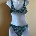 Zaful  green & white floral bikini - small NWT Photo 1