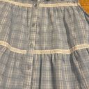 Aura NWT Blue Plaid Swing Dress Photo 2