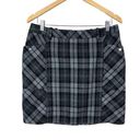 Eddie Bauer  Skirt Women 8 Plaid Tartan Gray Black Mini Wool Blend Pockets Pencil Photo 0