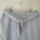 Loft  Outlet Blue and White Striped Wide Leg Crop Linen Blend Pant Photo 1