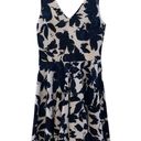 Soprano  Navy Blue White Floral Fit and Flare Dress Size Small Photo 0