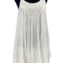 Angel Biba  Womens Scoop Neck Crochet Trim Slip Cami Dress White Size 8 Photo 0