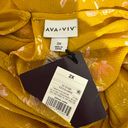 Ava & Viv NWT  Blouse Long Sleeve Floral Yellow Size 2X Photo 3