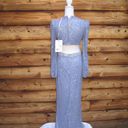 Mac Duggal NWT  Gorgeous Sequined Faux Wrap Cut Out Puff Sleeve Gown Dress Photo 12