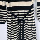 Pink Rose Women’s  Black & Cream Broad Stripe 3/4 Sleeve Sweater Dress Size 2X Photo 4