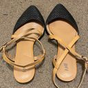 J.Jill Womens  Black Toe Leather Strappy Flats Sandals Size 9 Photo 1