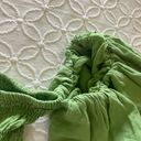 Revolve Green Puff Sleeve Top Photo 4