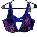 Lane Bryant  Cacique Marble Mesh Unlined High Apex Underwire Bralette Size 40D Photo 8