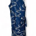 Patagonia Pataloha - Blue & White Loko l'a Stone Blue Fish Wrap Dress - Sz. 2 Photo 1