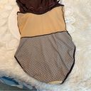 L.L.Bean  Swim Dress Woman’s Size 12 UPF 50+ Brown w/ Pink Microdots Summer Pool Photo 7