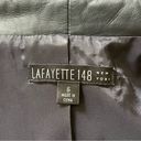 Lafayette 148  New York Women’s Lambskin Leather Moto Ruched Jacket Size 6 Photo 7