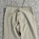 prAna Vintage  Womens Cropped Pants Medium Lower Leg Pocket Tan Wide Leg Photo 5