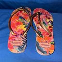 Havaianas  Size 7/8 Tropical Flip Flops Photo 2