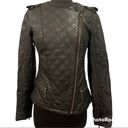 Bernardo  Collection Vegan Leather Quilted Moto Jacket Size Small Photo 1