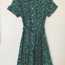Hill House NWT  The Laura Shirt Dress in Midnight Garden Linen Floral Size Small Photo 2