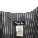 American Vintage Vintage Spring Street 90s Black Pinstripe Cropped Going Out Business Top L Photo 6