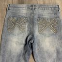 Mudd Vintage  Flare Blinged Rhinestone Jeans Size 11 Photo 1