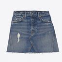 GRLFRND NWT  EVA A-FRAME GUSSET DENIM SKIRT WALK THIS WAY Photo 3