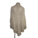 Torrid  Cable Knit Fringe Pancho Sweater One Size Photo 1