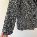 Abercrombie & Fitch Heavyweight Textured Wool Blend Blazer Coat Gray Black NEW Photo 2