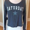 Grayson Threads Long Sleeve Crop Top Oversized XS Fits S M Shirt Photo 1