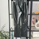 Tuckernuck  Ashford Black Faux Leather Kick Flare High Rise Pants Women’s Small Photo 2