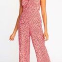 Old Navy NWT  Red Floral Sleeveless Cropped Jumper Jumpsuit Photo 0