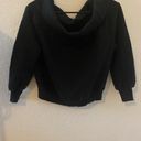 Good American  Good Sweats The Cold Off Should Sweatshirt In Black Size 2/M Photo 2